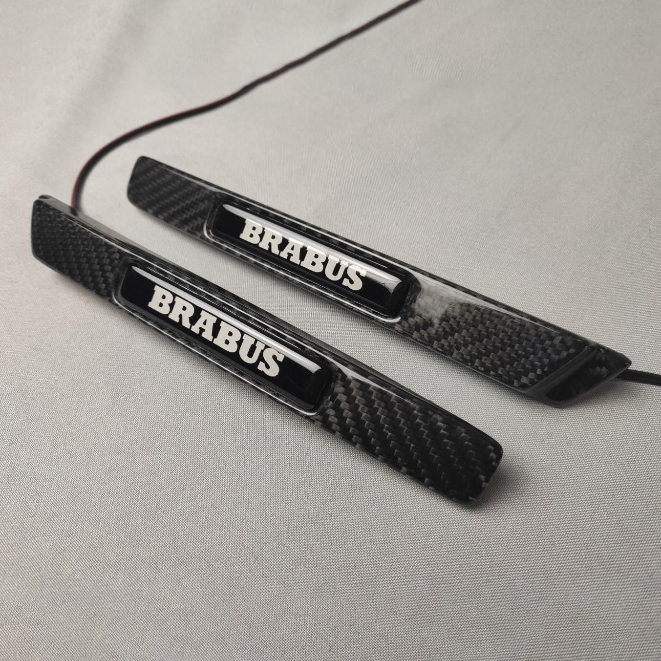 Carbon Fiber Brabus Style Widestar LED Fender Side Insertions for Mercedes-Benz G-Class W463 2pcs Set