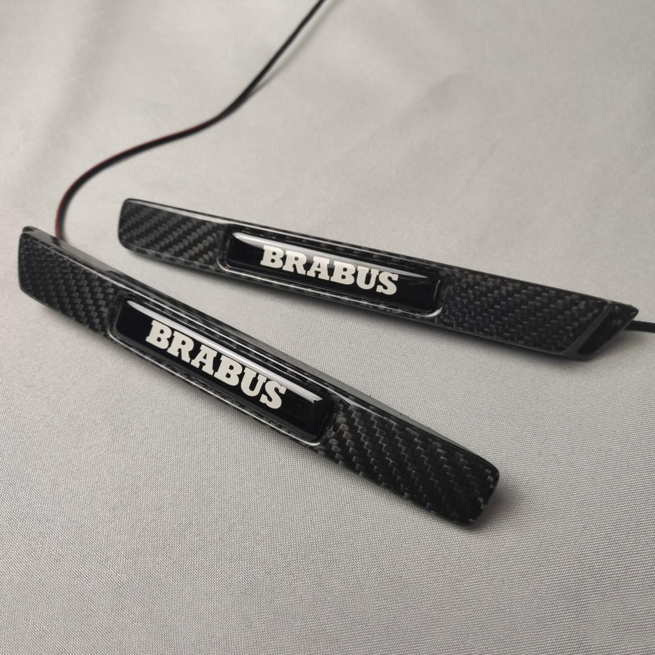 Carbon Fiber Brabus Style Widestar LED Fender Side Insertions for Mercedes-Benz G-Class W463 2pcs Set