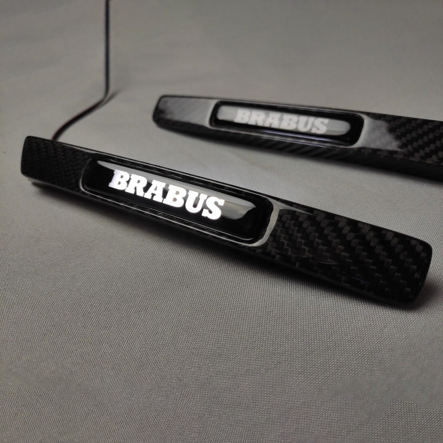 Carbon Fiber Brabus Style Widestar LED Fender Side Insertions for Mercedes-Benz G-Class W463 2pcs Set