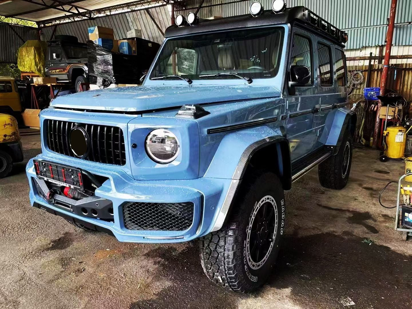 Mercedes-Benz W463A G Wagon 4x4 Squared Carbon Fiber Fender Flares