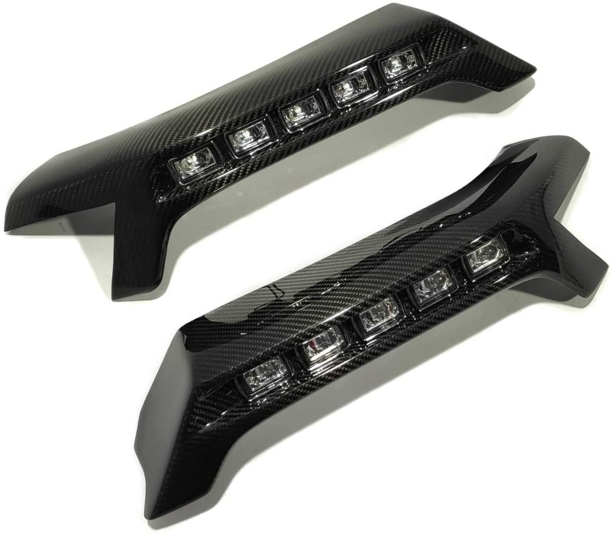 Carbon Brabus Style Lower Lip with Nolden LEDs for Mercedes-Benz G-Class W463 4x4