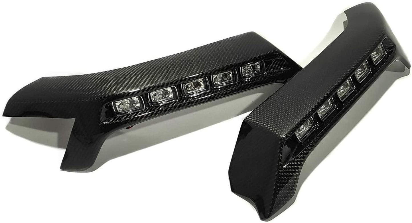 Carbon Brabus Style Lower Lip with Nolden LEDs for Mercedes-Benz G-Class W463 4x4