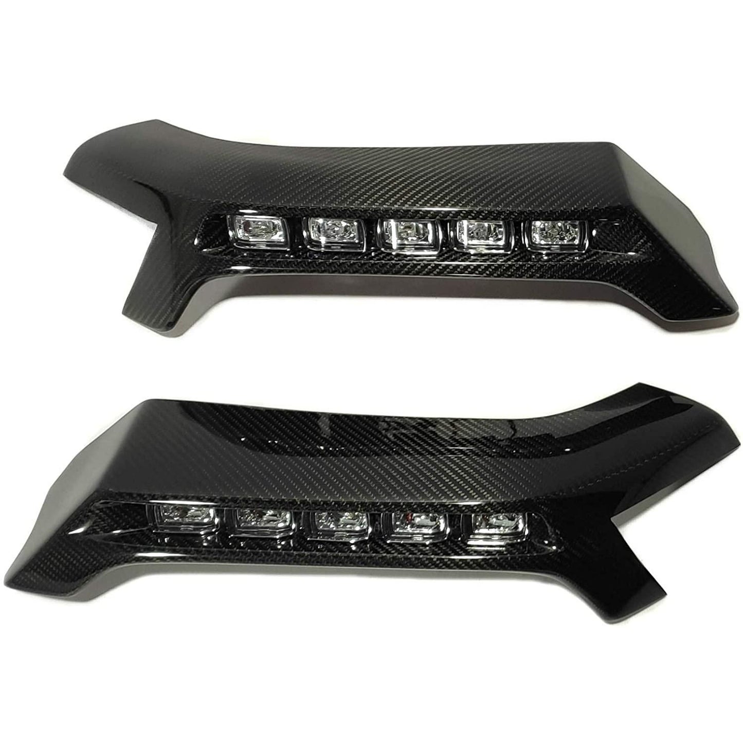 Carbon Brabus Style Lower Lip with Nolden LEDs for Mercedes-Benz G-Class W463 4x4