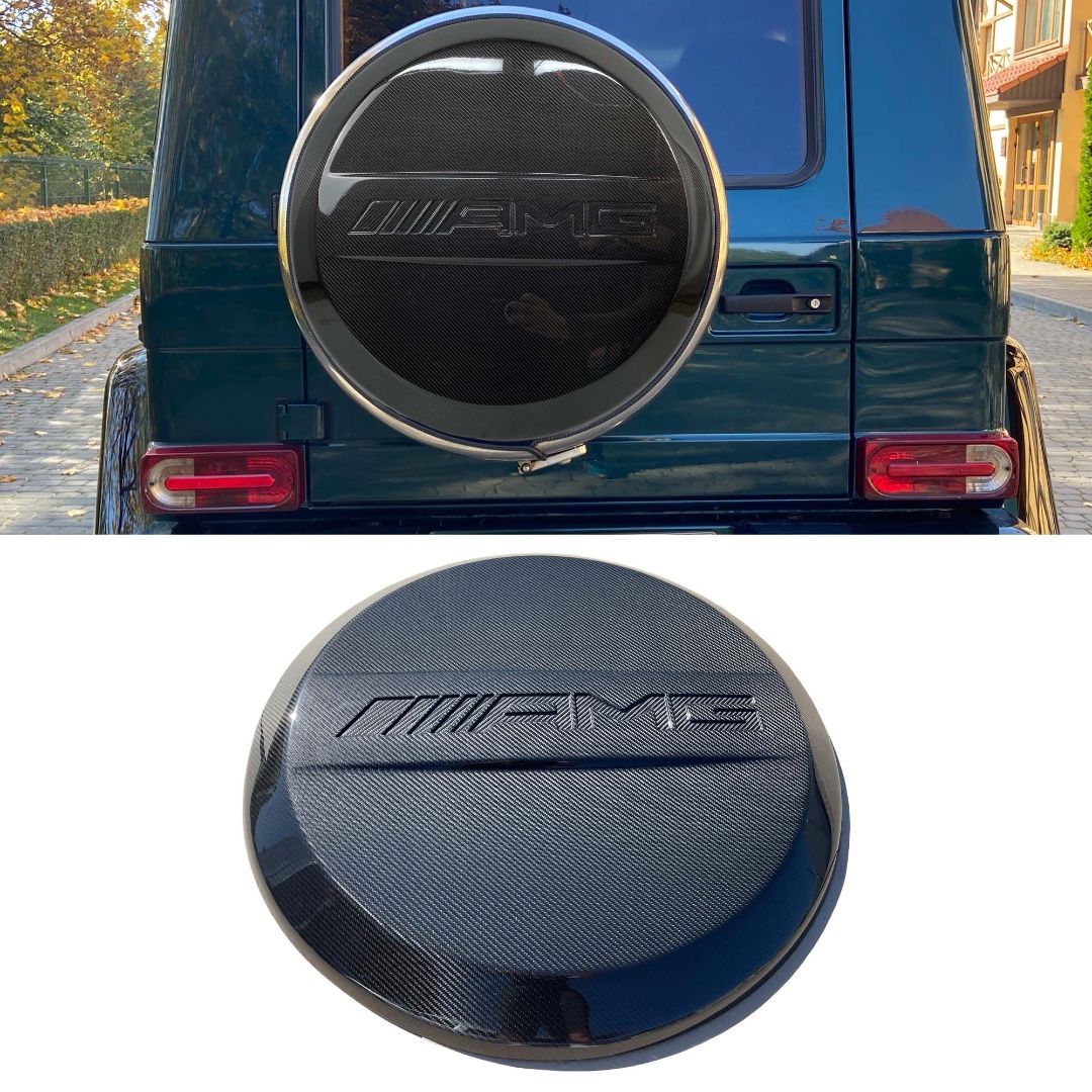 Carbon Fiber AMG Style Rear Spare Tire Cover for Mercedes-Benz W463 G-Class