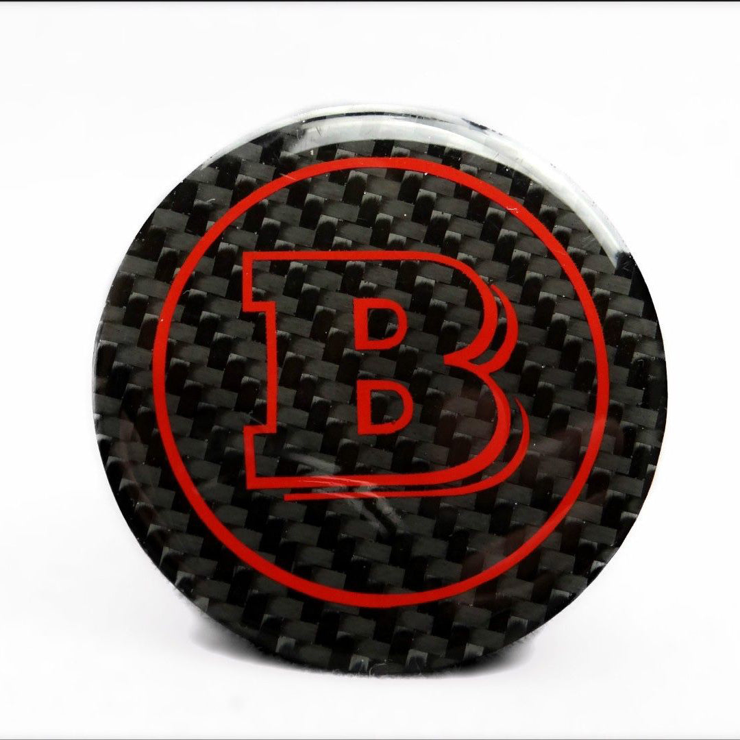 W463 Carbon Fiber Brabus Style Emblem Logo Badge 53mm for MercedesG Wagon