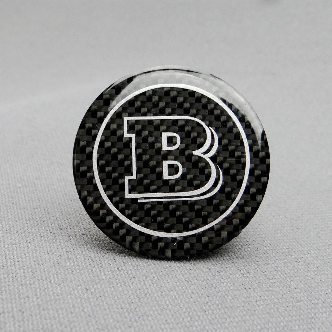 W463 Carbon Fiber Brabus Style Emblem Logo Badge 53mm for MercedesG Wagon