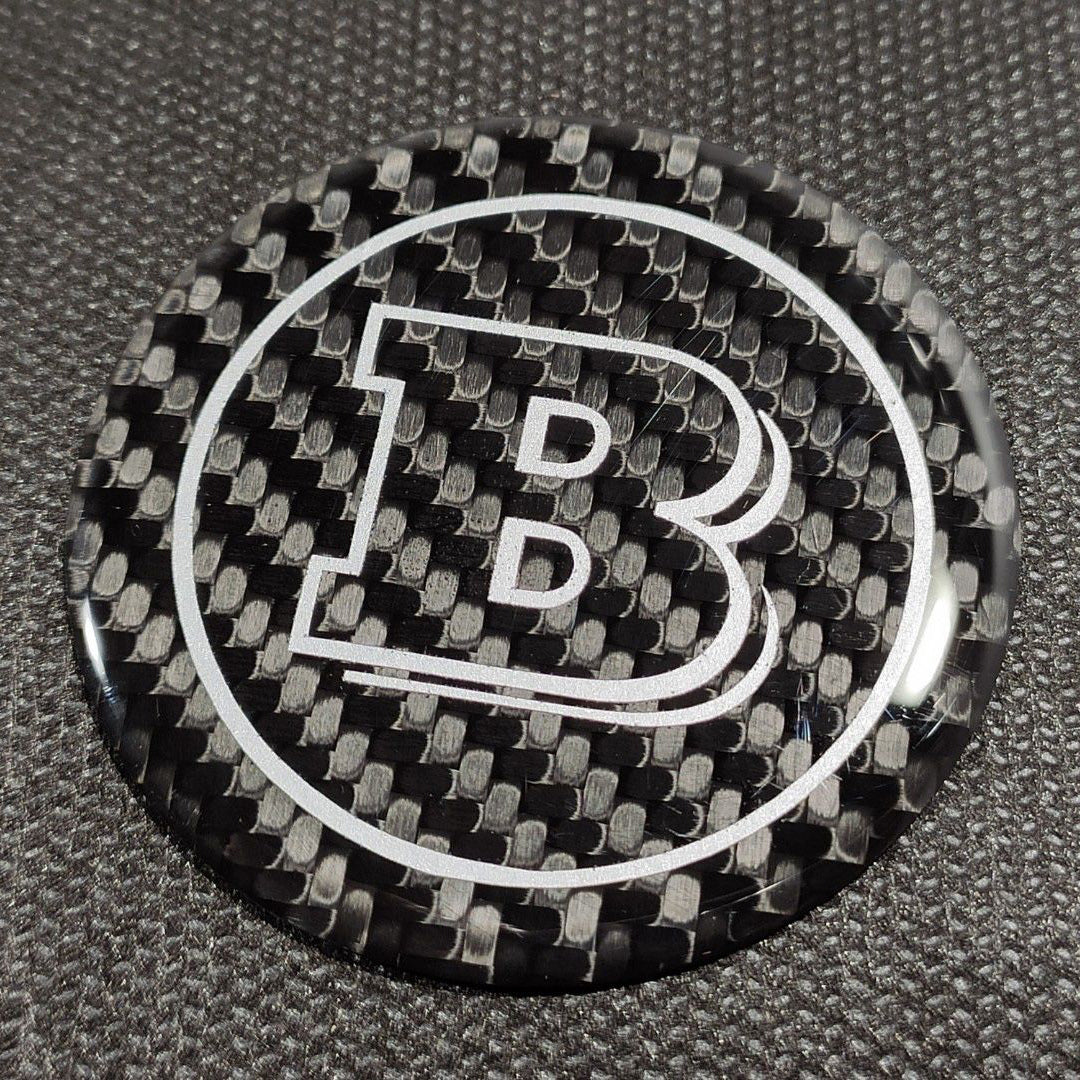 W463 Carbon Fiber Brabus Style Emblem Logo Badge 53mm for MercedesG Wagon