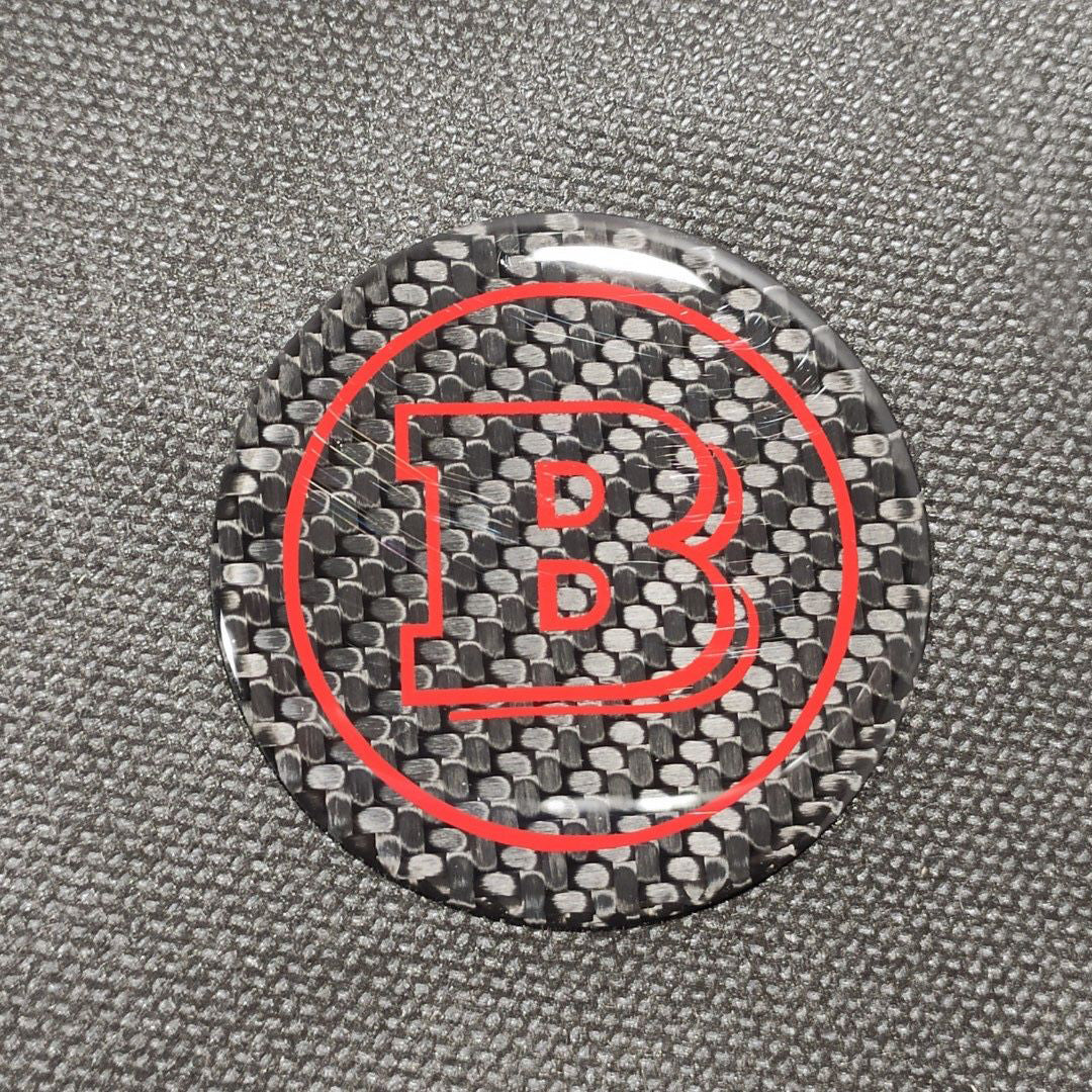 W463 Carbon Fiber Brabus Style Emblem Logo Badge 53mm for MercedesG Wagon