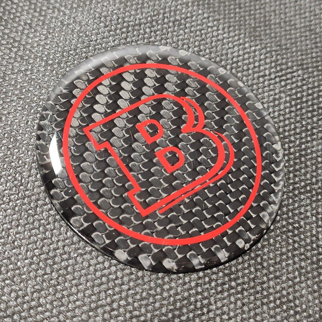 W463 Carbon Fiber Brabus Style Emblem Logo Badge 53mm for MercedesG Wagon