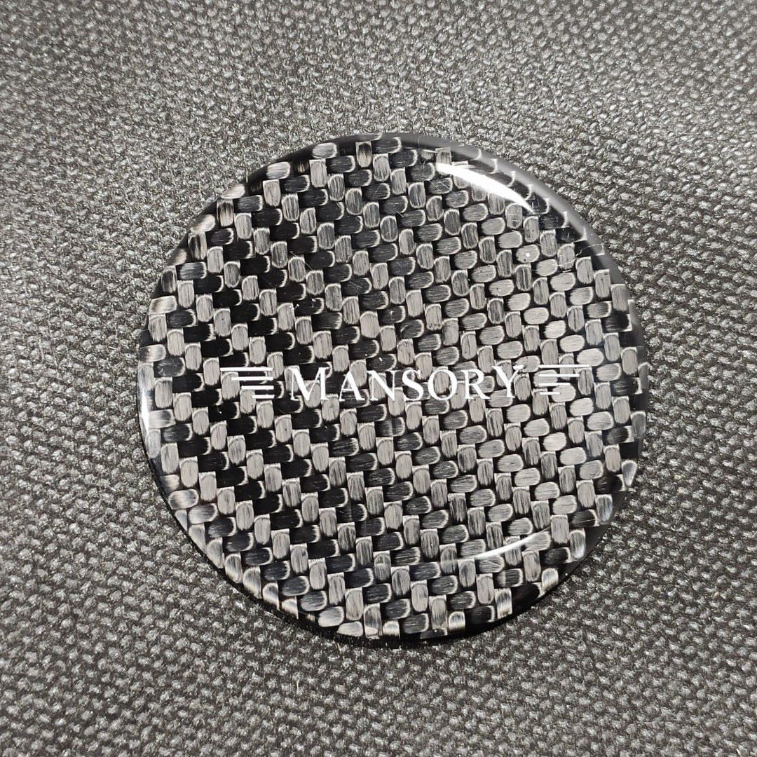 W463 Carbon Fiber Brabus Style Emblem Logo Badge 53mm for MercedesG Wagon