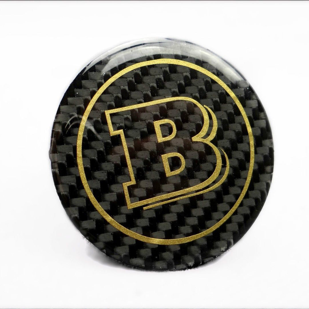 W463 Carbon Fiber Brabus Style Emblem Logo Badge 53mm for MercedesG Wagon
