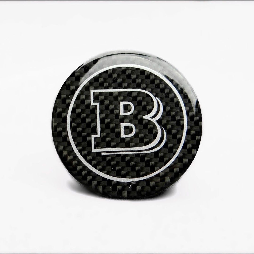 W463 Carbon Fiber Brabus Style Emblem Logo Badge 53mm for MercedesG Wagon
