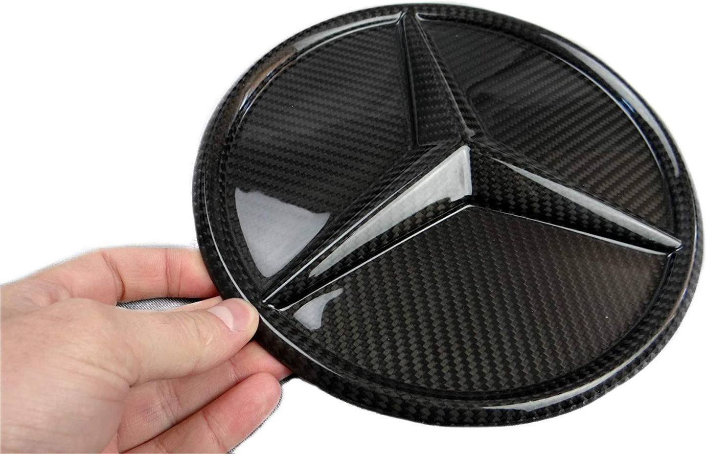 Carbon Fiber Front Grill Star Style Grille Badge Logo Emblem for Mercedes-Benz W463A G-Class G-Wagon