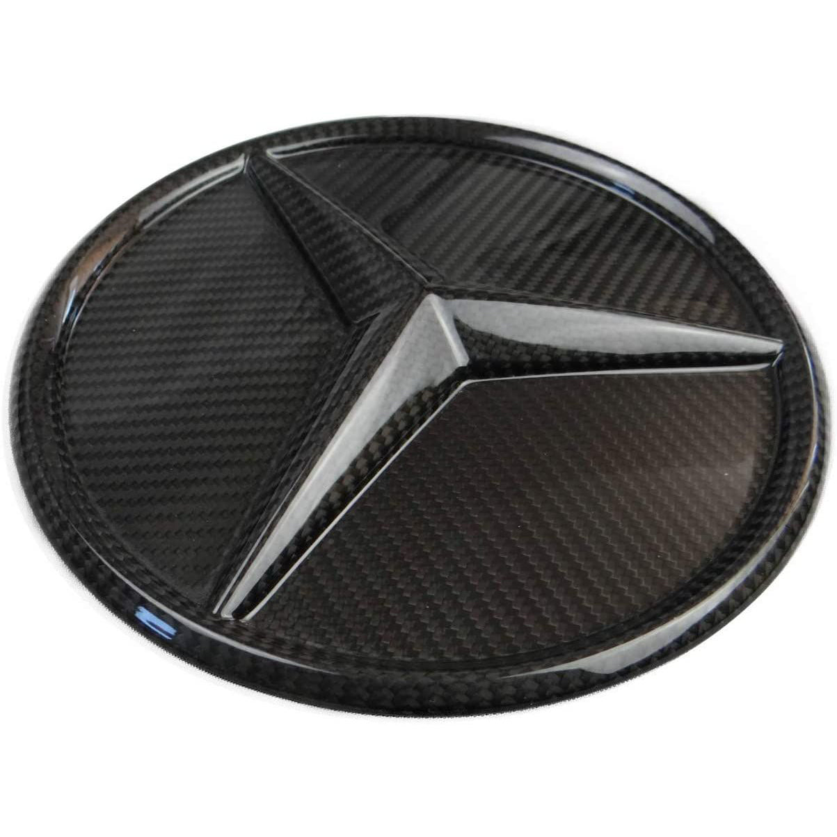 Carbon Fiber Front Grill Star Style Grille Badge Logo Emblem for Mercedes-Benz W463A G-Class G-Wagon