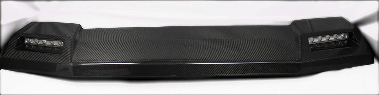 Carbon Fiber Front Roof Spoiler with LEDs for Mercedes-Benz W463 G-Wagon 4x4 6x6
