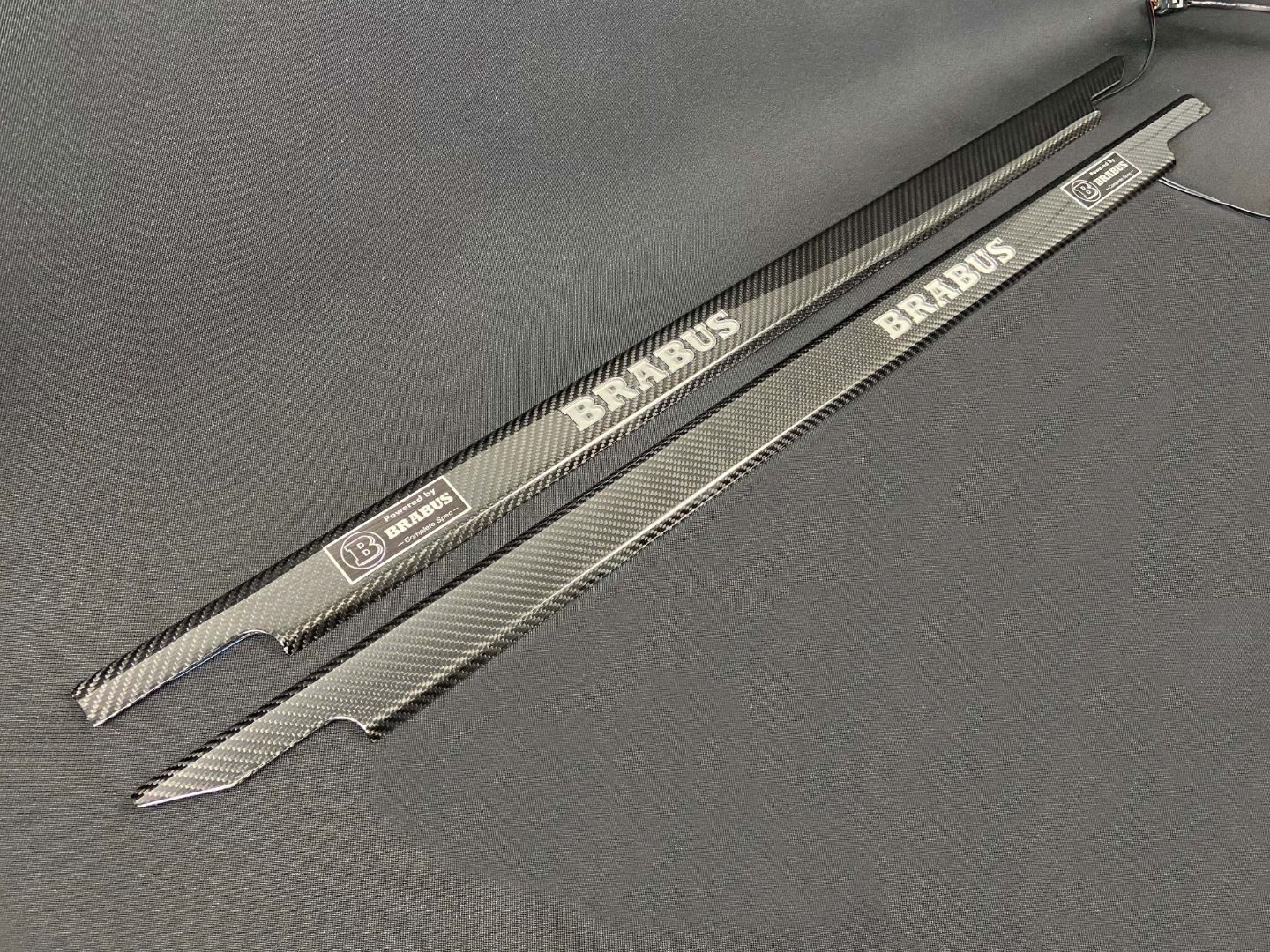 Mercedes-Benz 3-Door W463 G-Class Brabus Style Carbon Fiber LED Door Sills Set 2 pcs