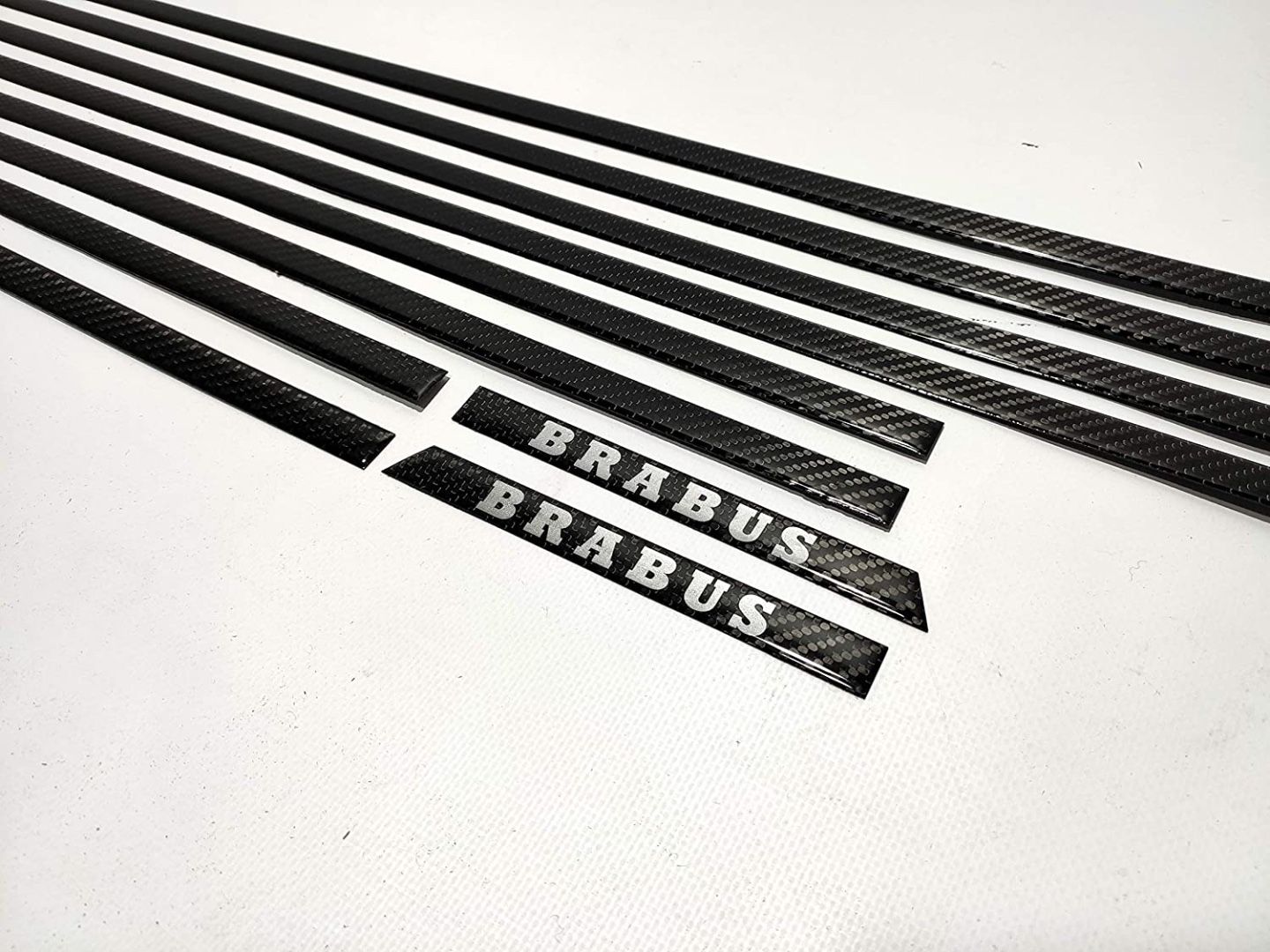 Set of Carbon Fiber Side Moldings Inserts Brabus Style for Mercedes-Benz W463 G-Class