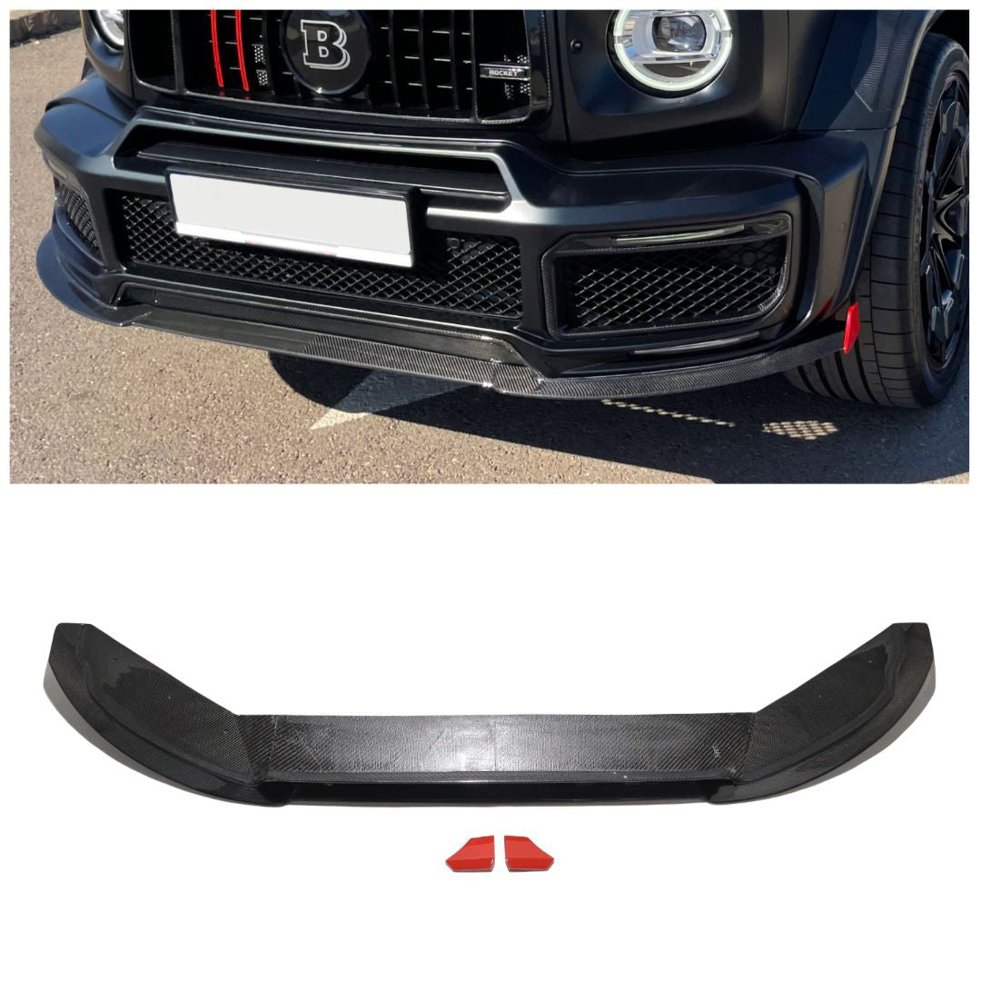 Carbon Fiber Front Lip Spoiler BRABUS Style G900 Rocket for Mercedes-Benz W463a W464 G Wagon