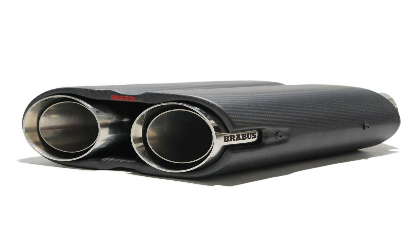 Mercedes W463A Brabus Style Carbon Exhaust Pipe Tips Rocket Edition