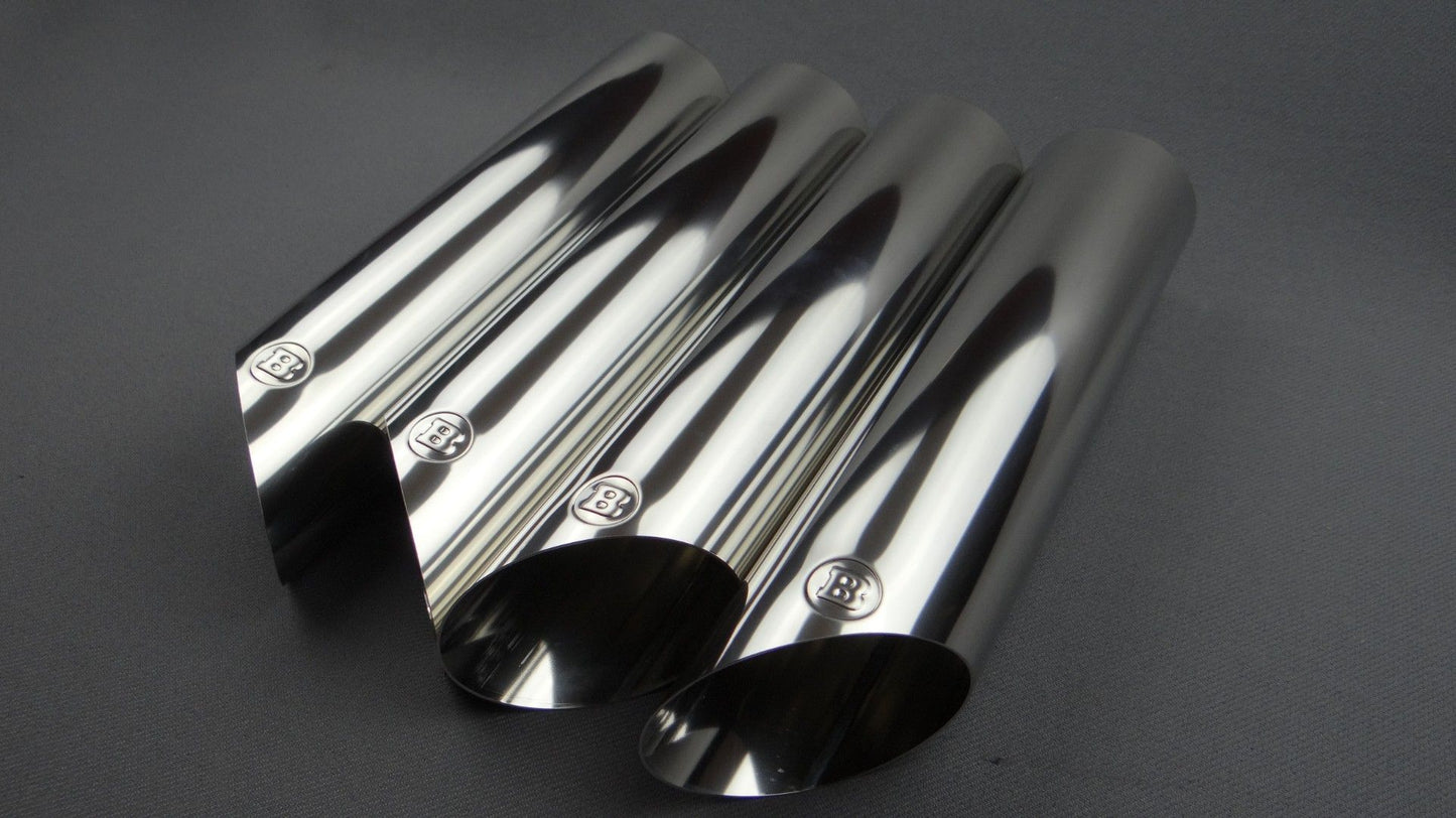 Stainless Steel Brabus Style Chrome Exhaust Pipe Tips for Mercedes-Benz W463 G-Class 4pcs