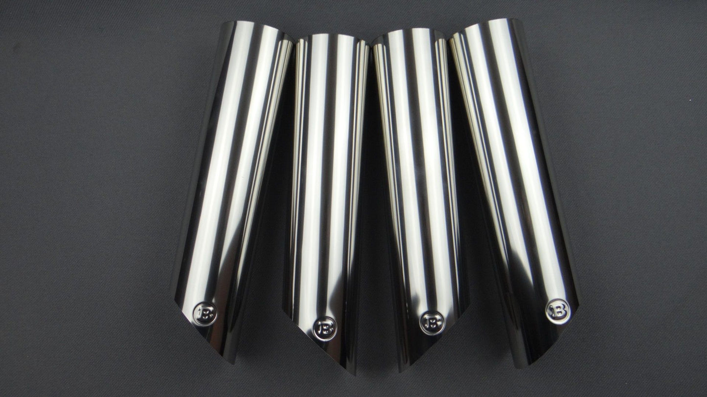 Stainless Steel Brabus Style Chrome Exhaust Pipe Tips for Mercedes-Benz W463 G-Class 4pcs