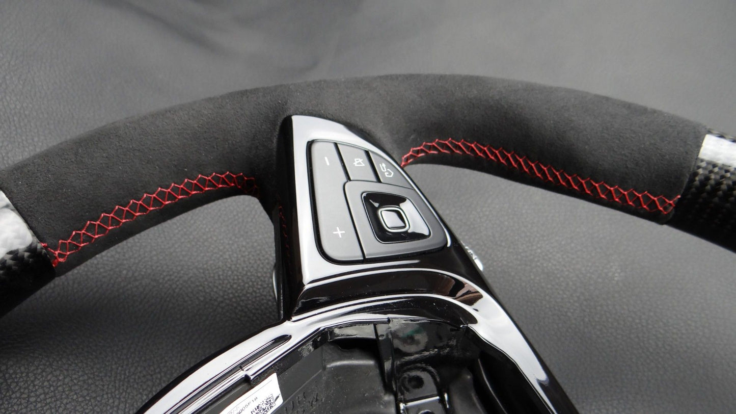 Mercedes-Benz W205 W222 W212 W213 AMG Steering Wheel Carbon Alcantara