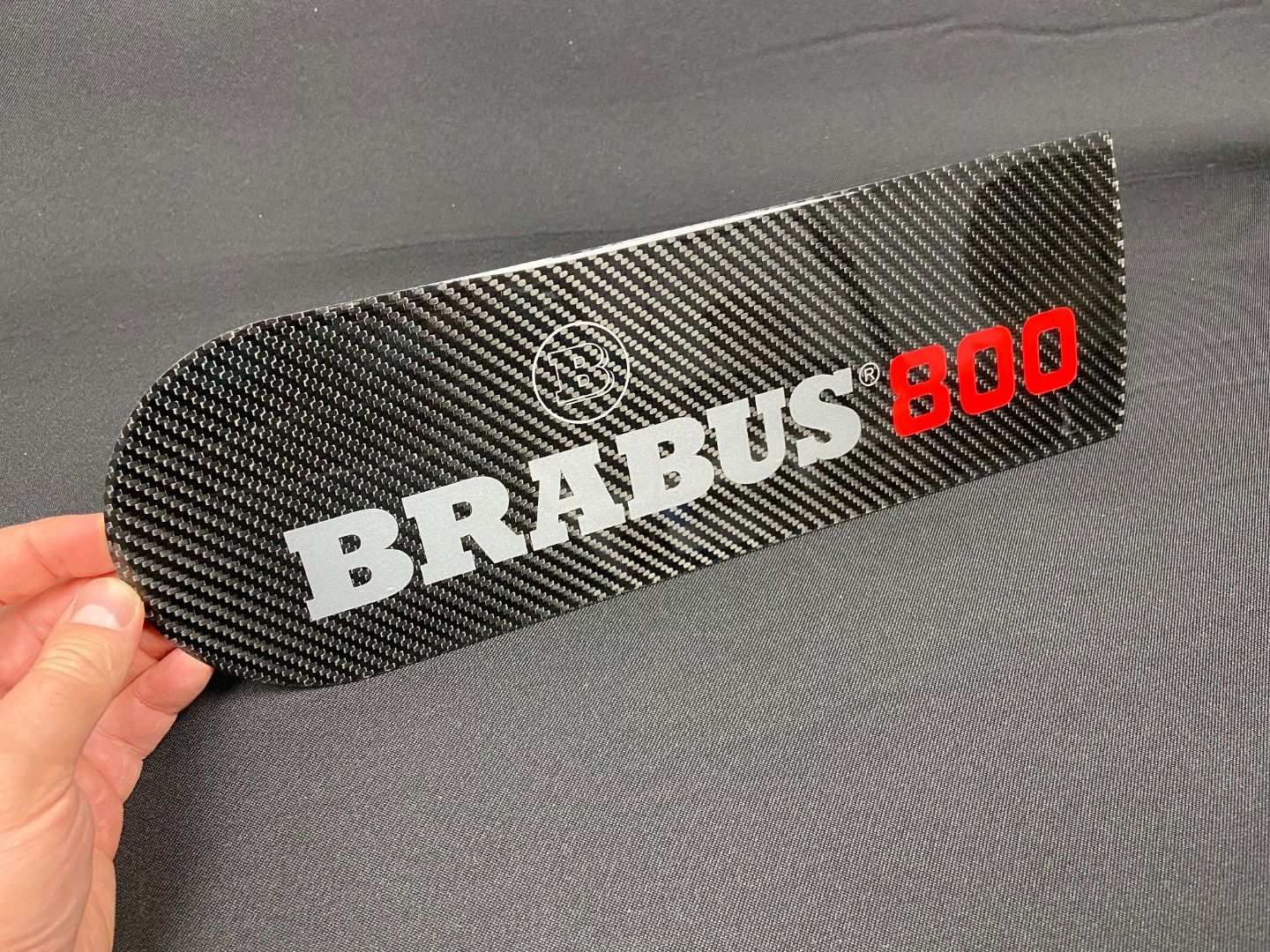 Carbon Fiber Rear Spare Tire Cover Badge Emblem Logo Brabus 800 Style for Mercedes-Benz W463 G-Class G-Wagon