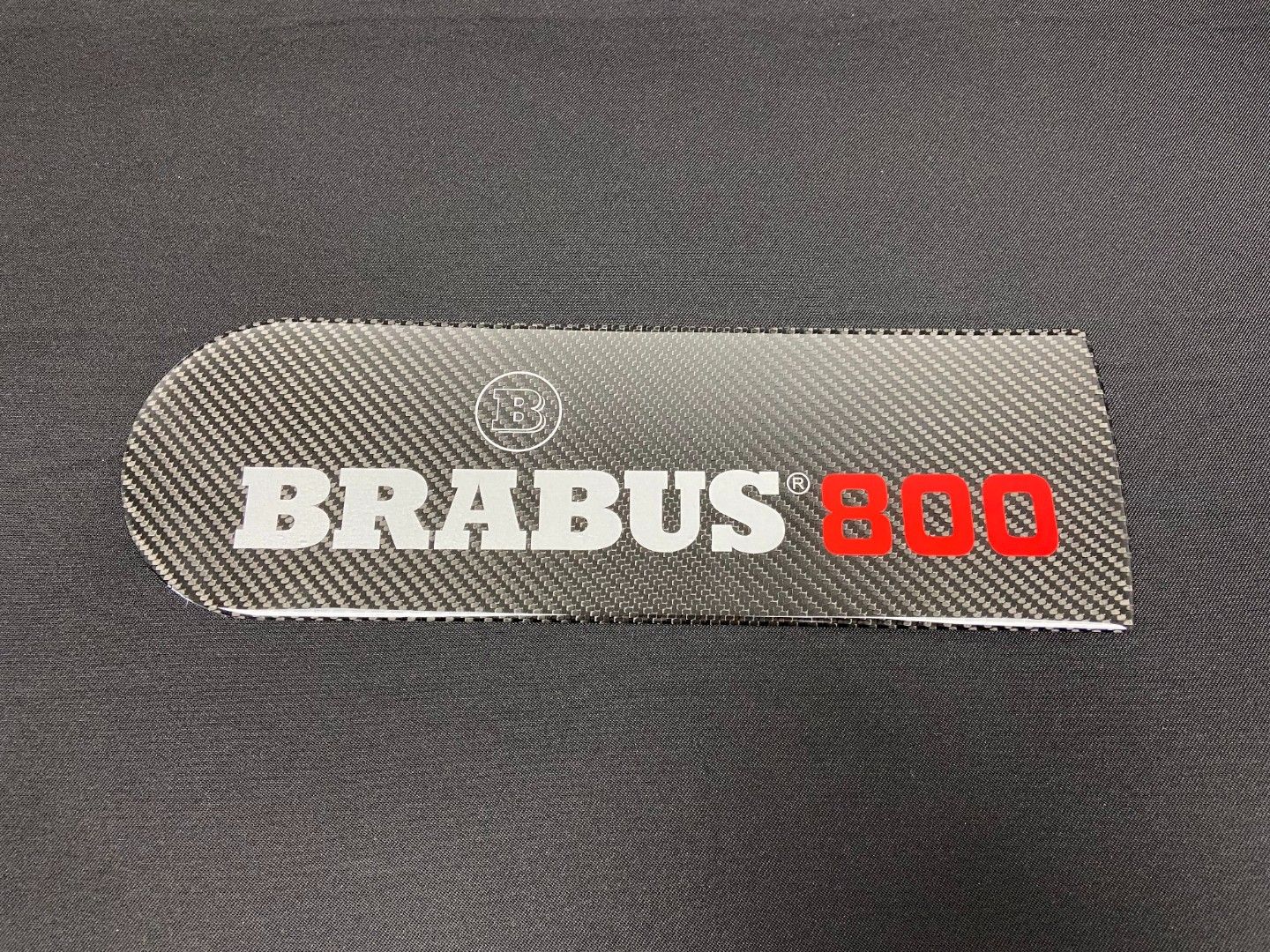 Carbon Fiber Rear Spare Tire Cover Badge Emblem Logo Brabus 800 Style for Mercedes-Benz W463 G-Class G-Wagon