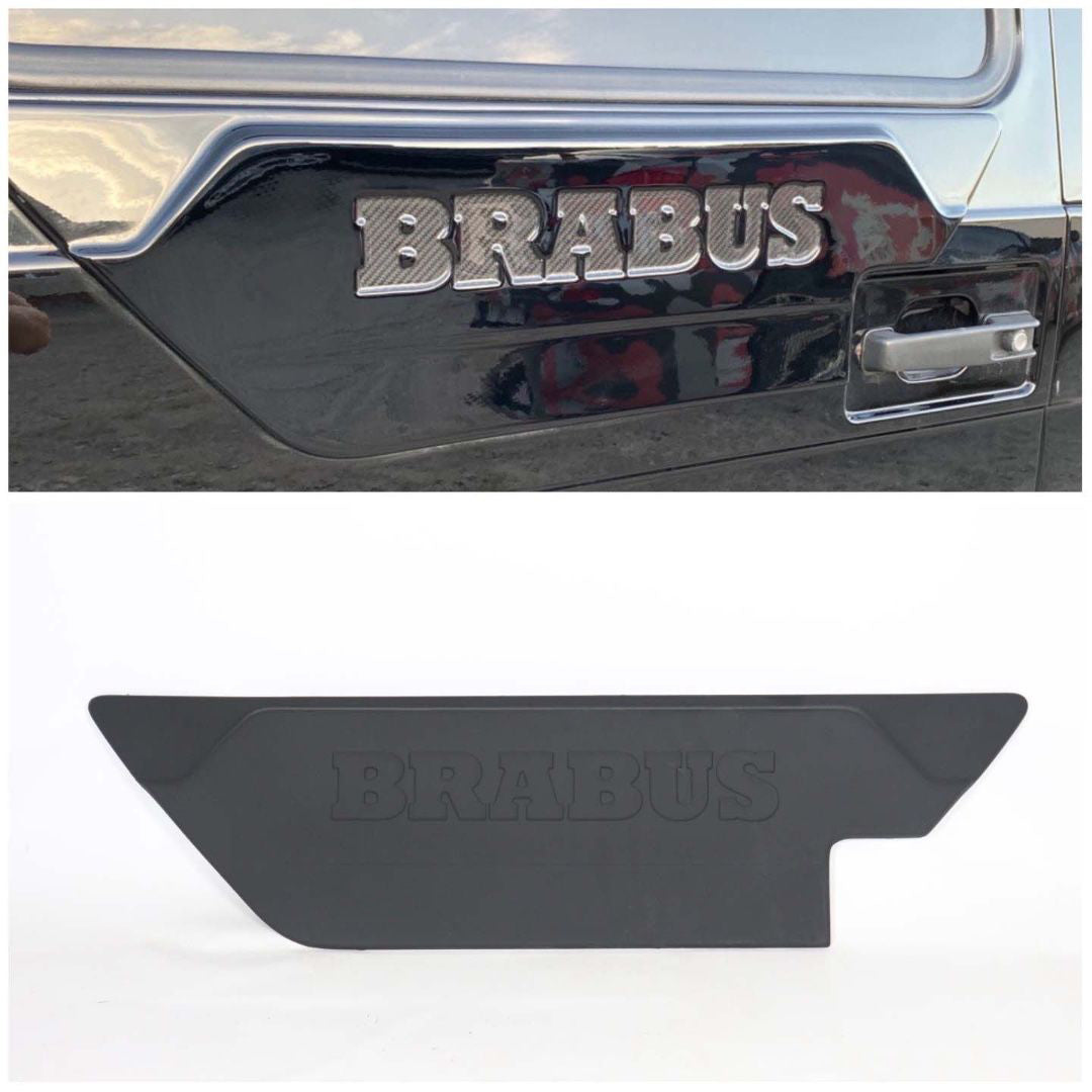 Mercedes-Benz W463 G-Class Brabus Style Spare Tire Mount Holes Cover Rear Door Attachment