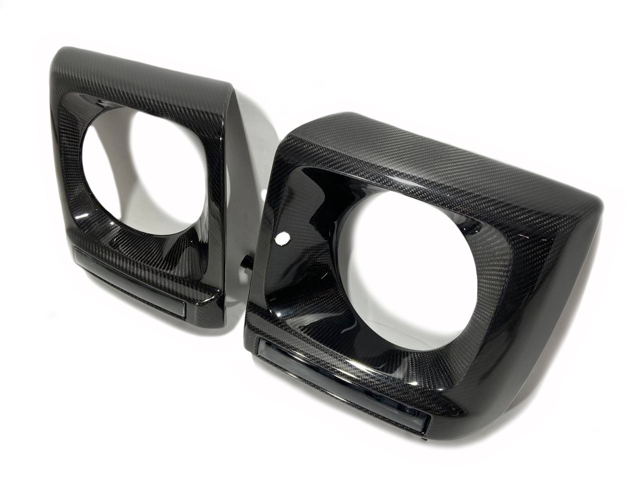 Mercedes-Benz W463 G-Wagon Carbon Fiber Headlight Frames with LED