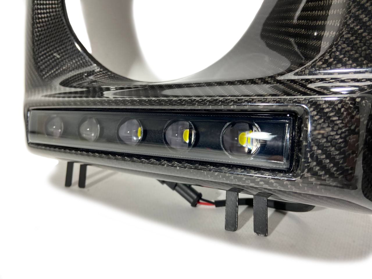 Mercedes-Benz W463 G-Wagon Carbon Fiber Headlight Frames with LED