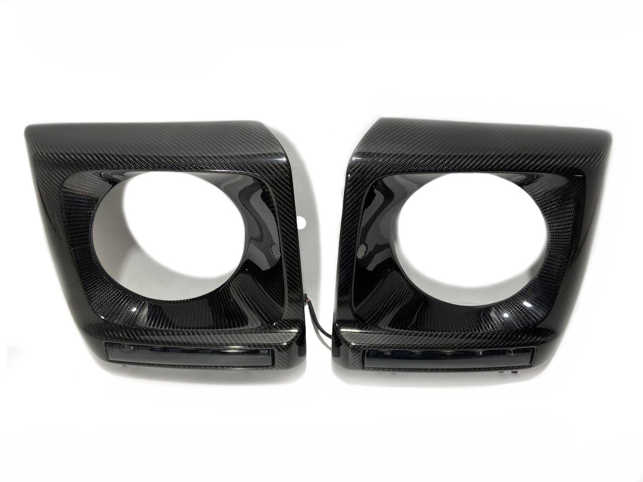 Mercedes-Benz W463 G-Wagon Carbon Fiber Headlight Frames with LED