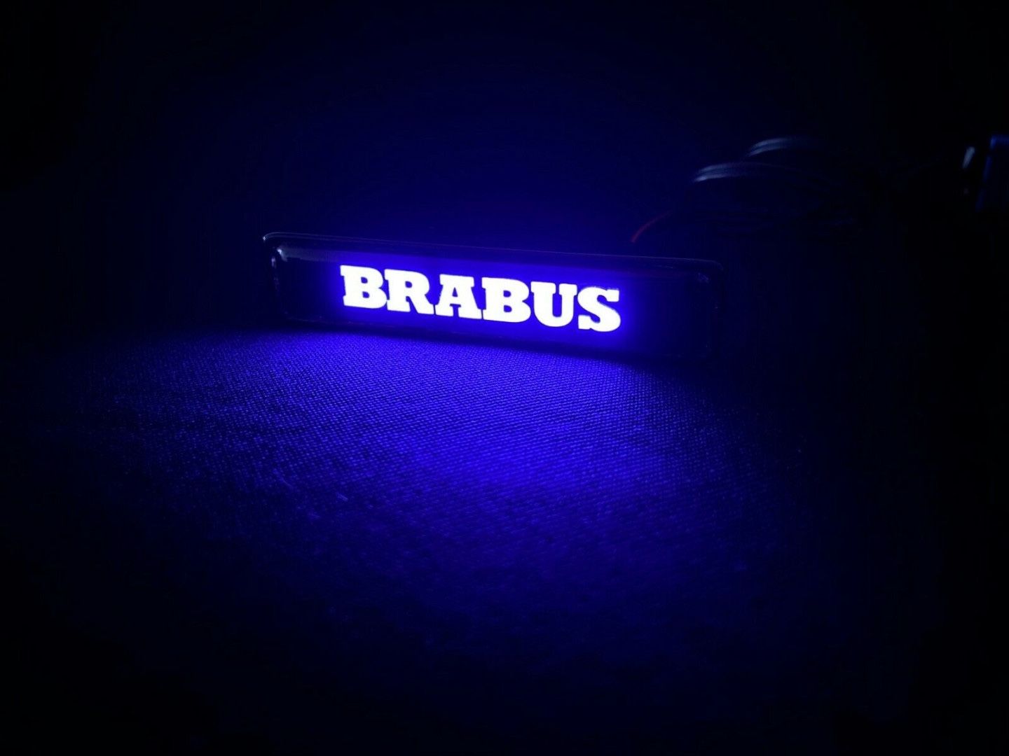 Brabus Style LED Grill Blue Badge Grille Emblem Logo for Mercedes W463A G Wagon G63 G500 G55