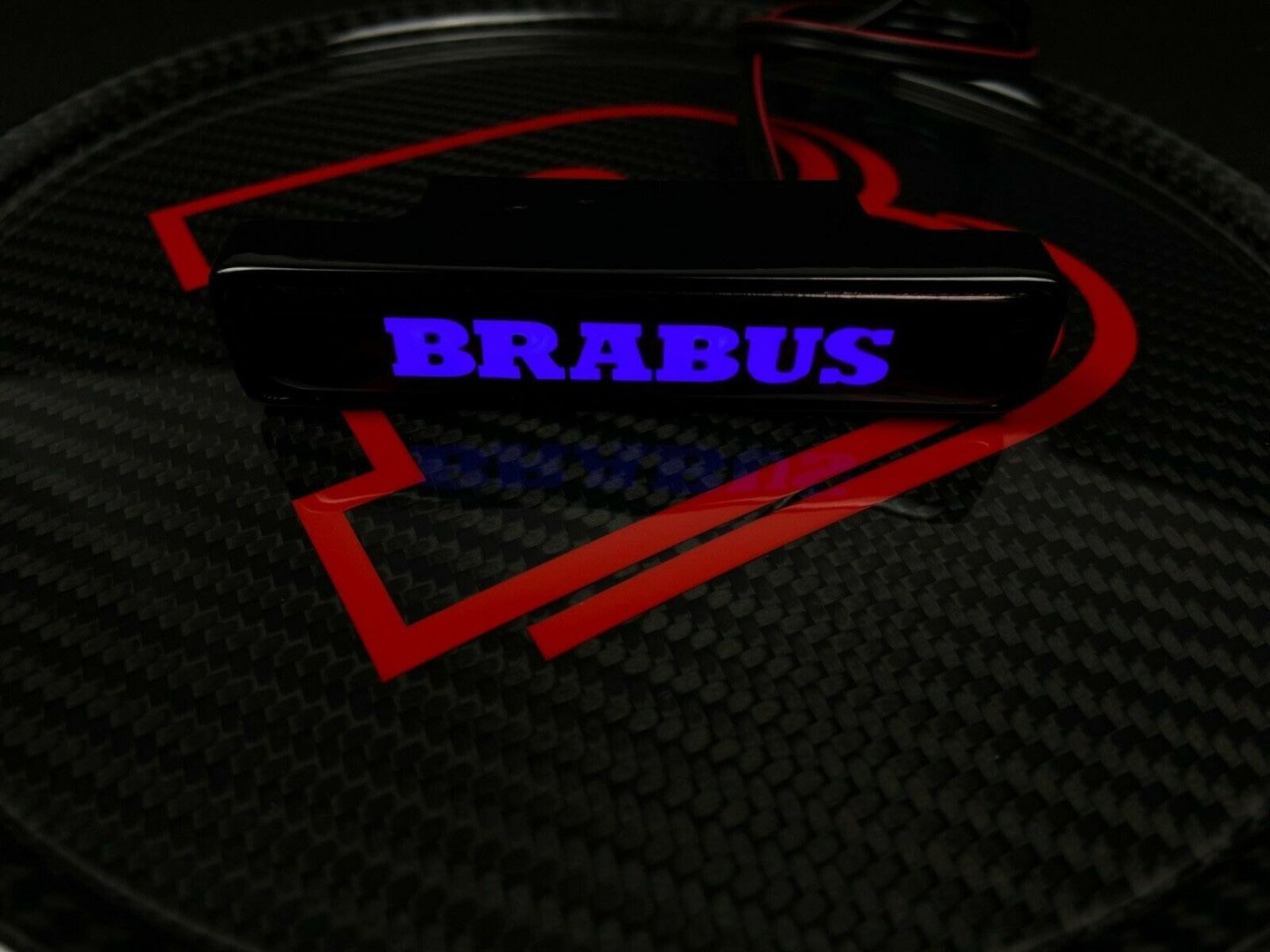 Brabus Style LED Grill Blue Badge Grille Emblem Logo for Mercedes W463A G Wagon G63 G500 G55