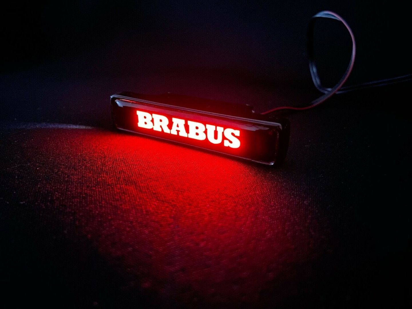 Brabus Style LED Grill Red Badge Grille Emblem Logo for Mercedes W463A G Wagon G63 G500 G55