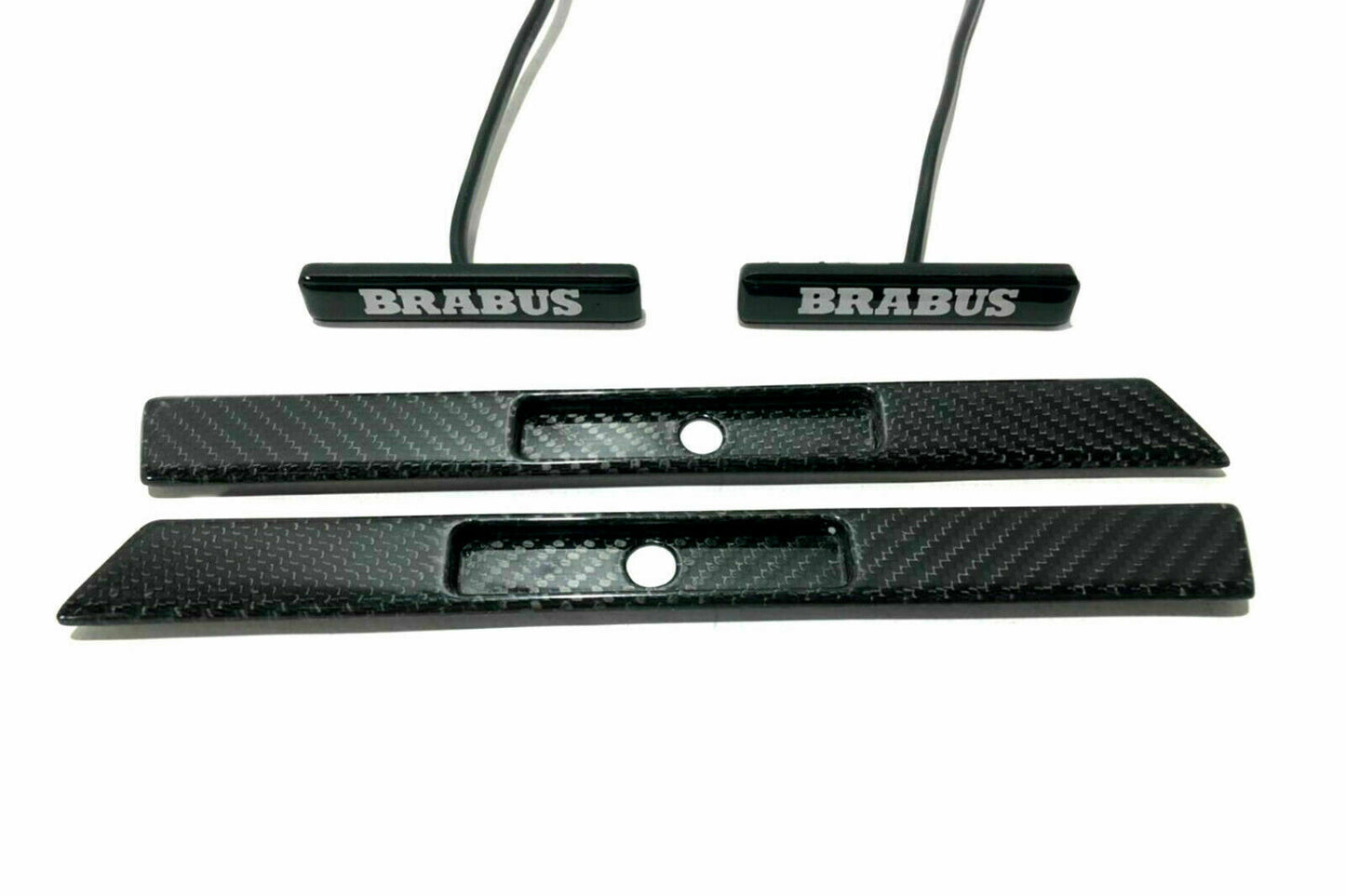 Carbon Fiber Brabus Style Fender Insert LED for Mercedes G Wagon W463A W464