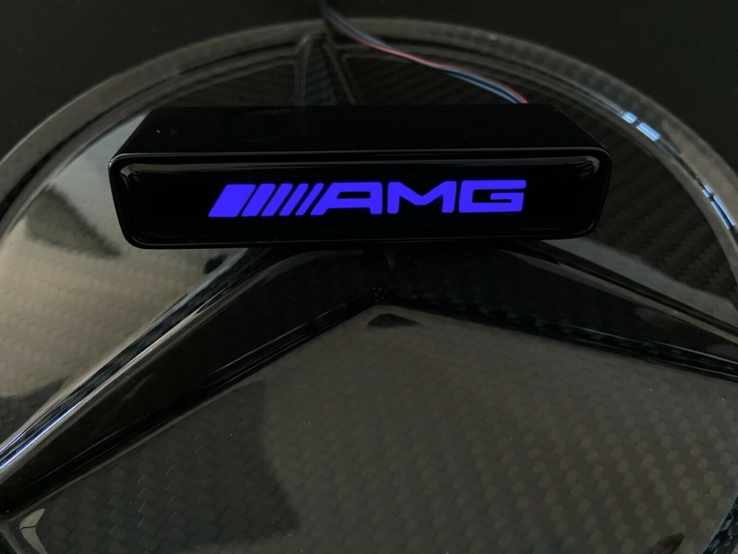 AMG Style LED Grill Blue Badge Grille Emblem Logo for Mercedes W463 W463A G Wagon G63 G500 G55