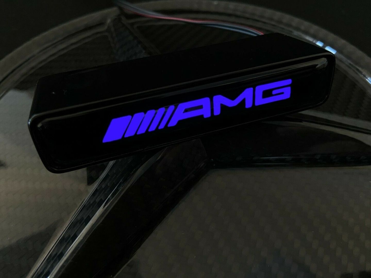 AMG Style LED Grill Blue Badge Grille Emblem Logo for Mercedes W463 W463A G Wagon G63 G500 G55