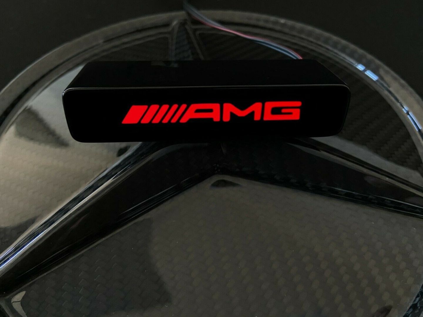AMG Style LED Grill Red Grille Badge Emblem Logo for Mercedes W463 W463A G Wagon G63 G500 G55