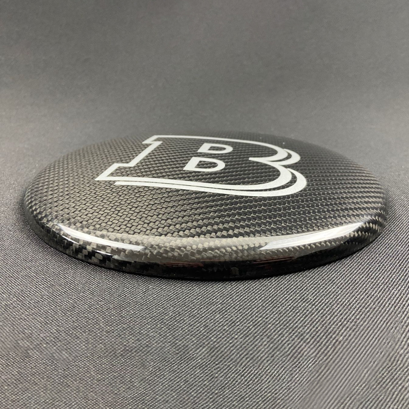 Carbon Fiber Front Grill Badge Emblem Logo Brabus Style for Mercedes-Benz G-Wagon G-Class W463