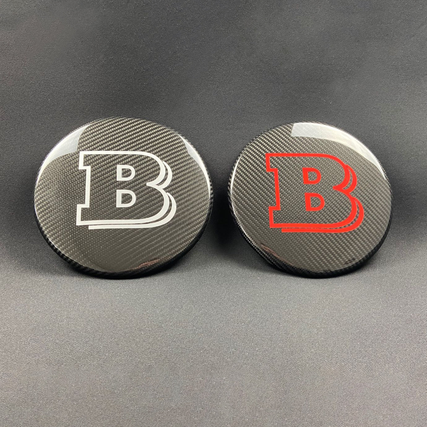 Carbon Fiber Front Grill Badge Emblem Logo Brabus Style for Mercedes-Benz G-Wagon G-Class W463
