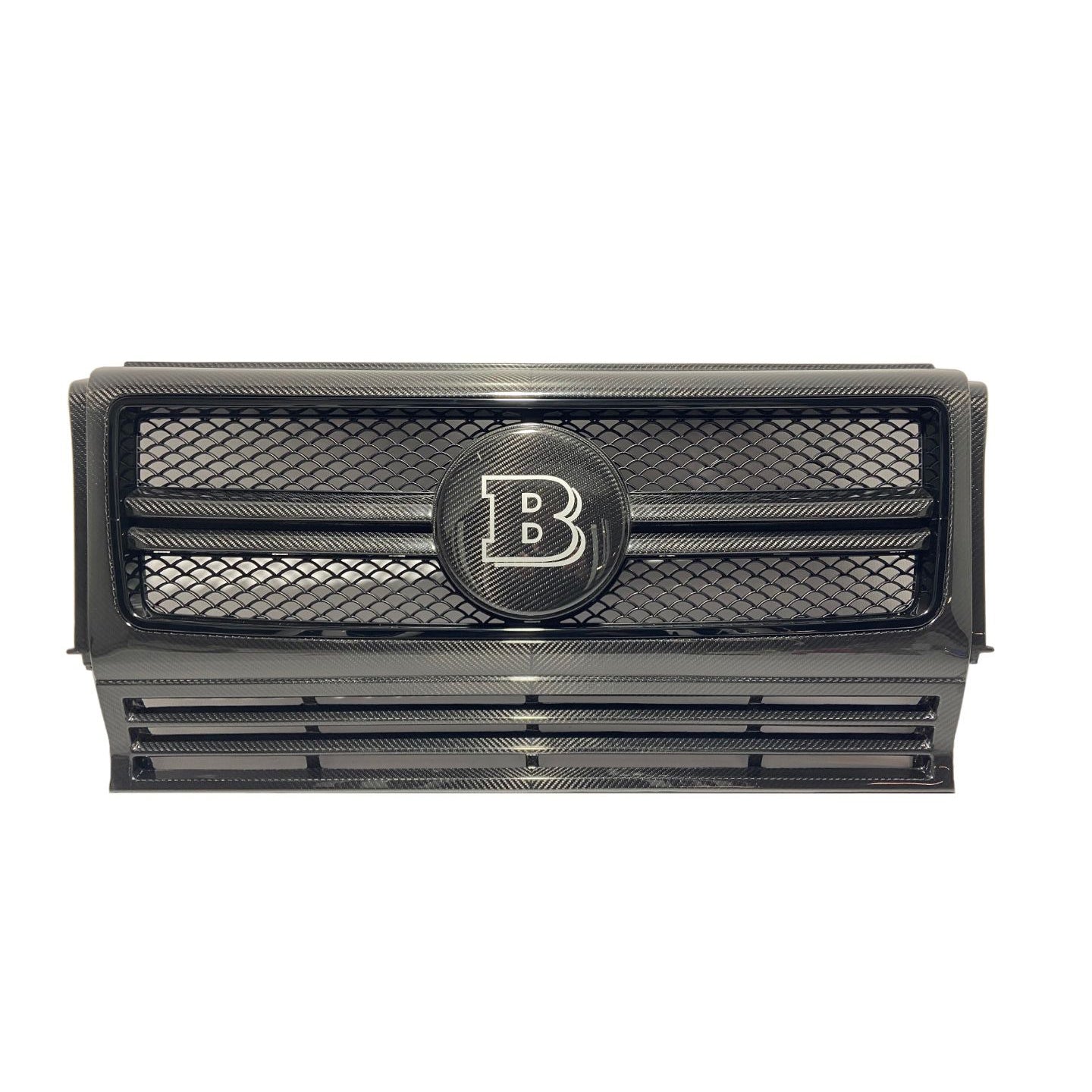 Carbon Fiber Front Grill Badge Emblem Logo Brabus Style for Mercedes-Benz G-Wagon G-Class W463