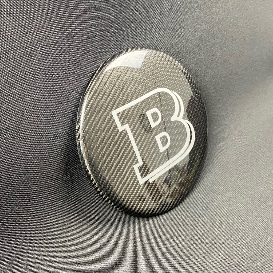 Carbon Fiber Front Grill Badge Emblem Logo Brabus Style for Mercedes-Benz G-Wagon G-Class W463