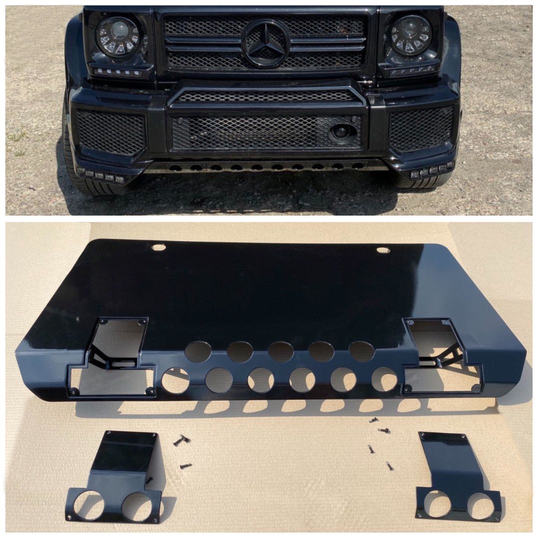 Mercedes-Benz W463 AMG Style G-Class Black Front Skid Plate