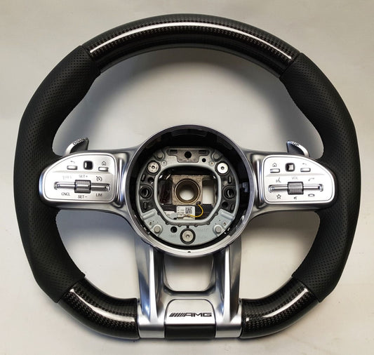 Mercedes-Benz G-Class W463A AMG Style Steering Wheel Carbon Fiber Leather