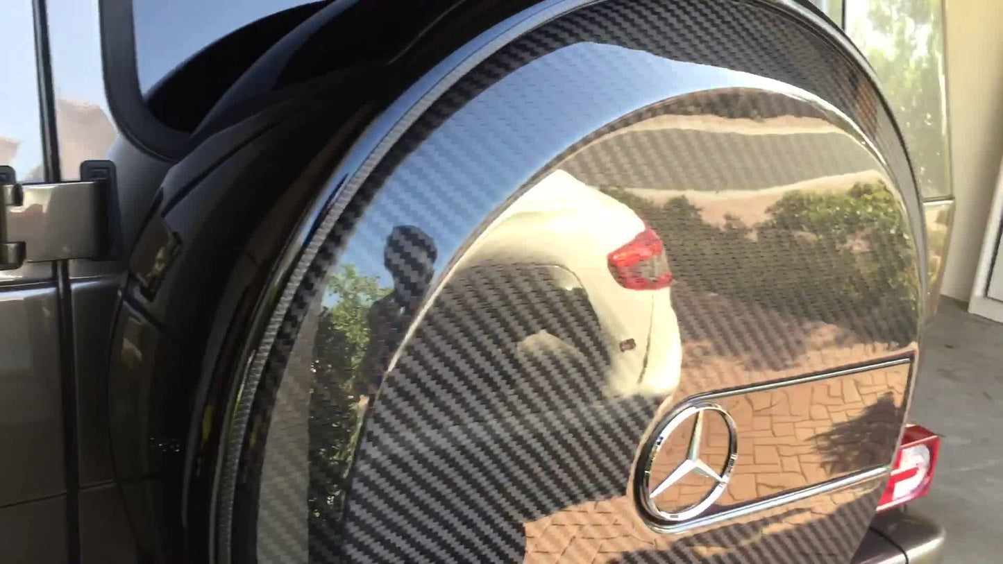 Mercedes-Benz W463 G-Wagon till 2007 Rear Spare Tire Carbon Fiber Ring Cover