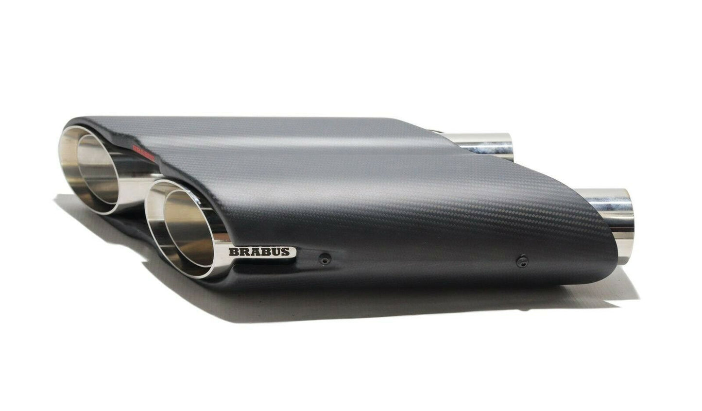 Mercedes W463A Brabus Style Carbon Exhaust Pipe Tips Rocket Edition