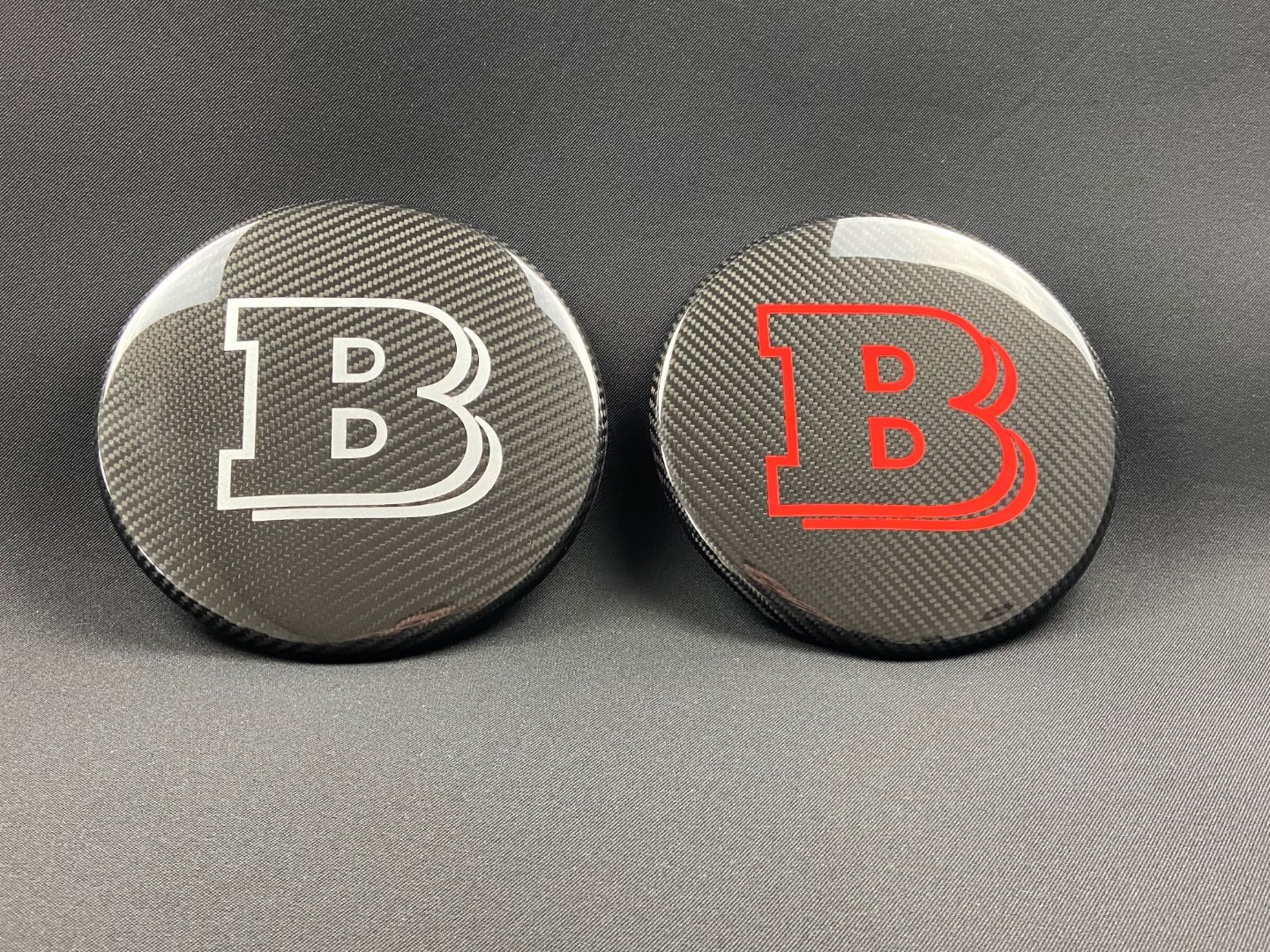 Carbon Fiber Front Grill Red Badge Grille Emblem Logo Brabus Style for Mercedes-Benz G-Wagon G-Class W463
