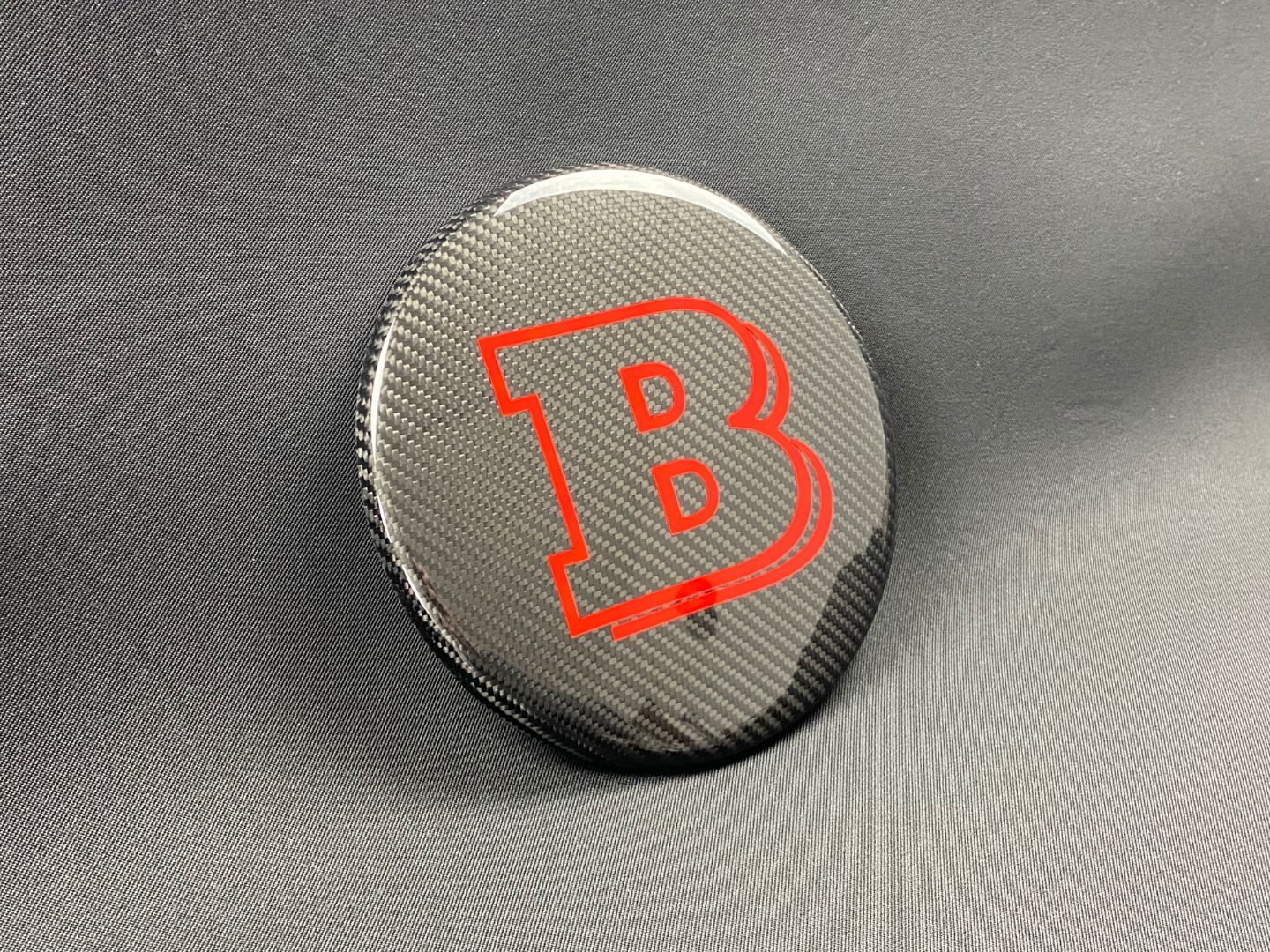 Carbon Fiber Front Grill Red Badge Grille Emblem Logo Brabus Style for Mercedes-Benz G-Wagon G-Class W463