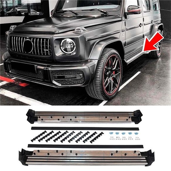Сhrome W463A Side Step Running Boards for Mercedes G-Class G Wagon